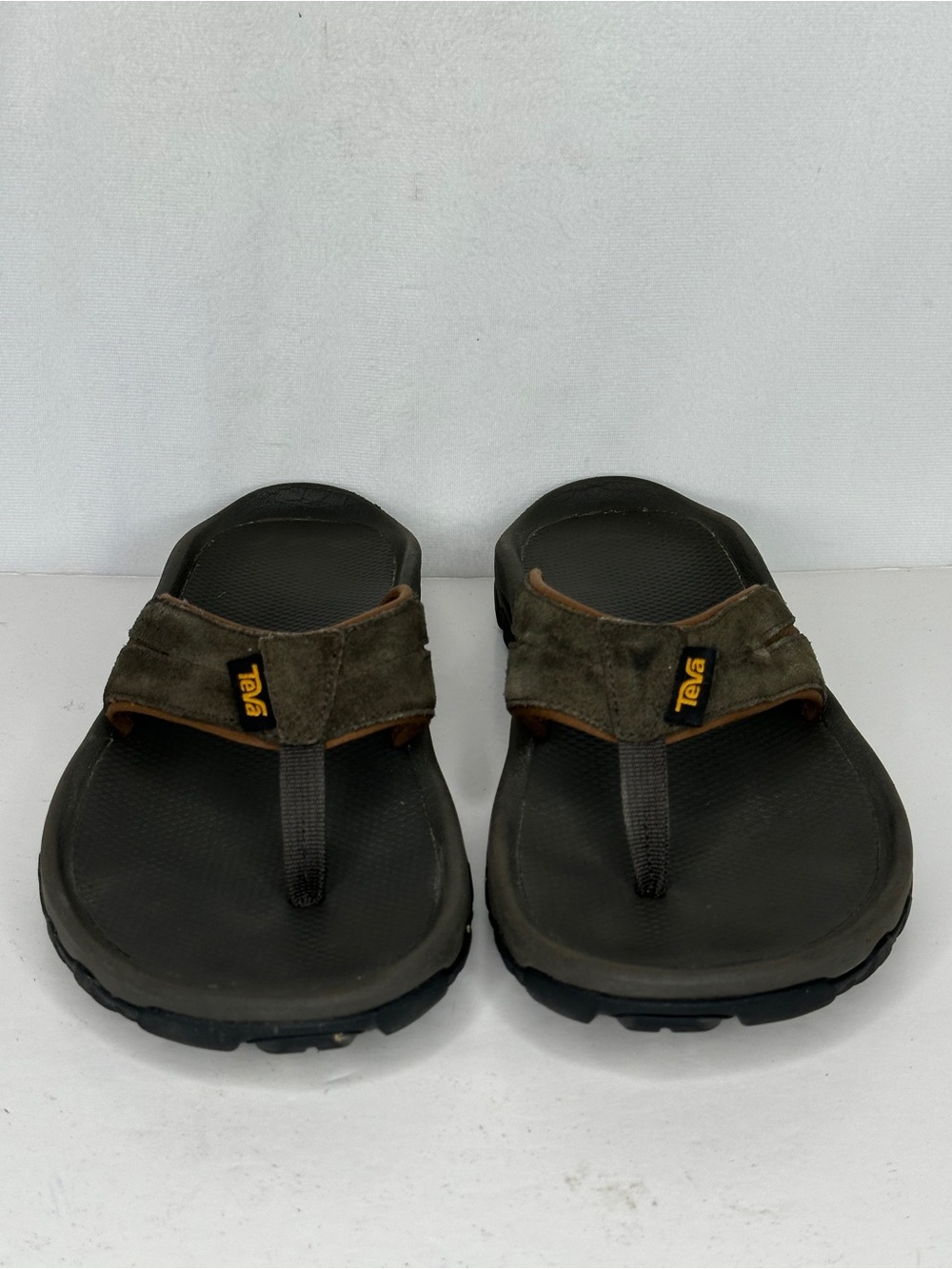 Teva Katavi Brown Thong Sandals with  Suede Straps Outdoor Sz 11 - Picture 4 of 9